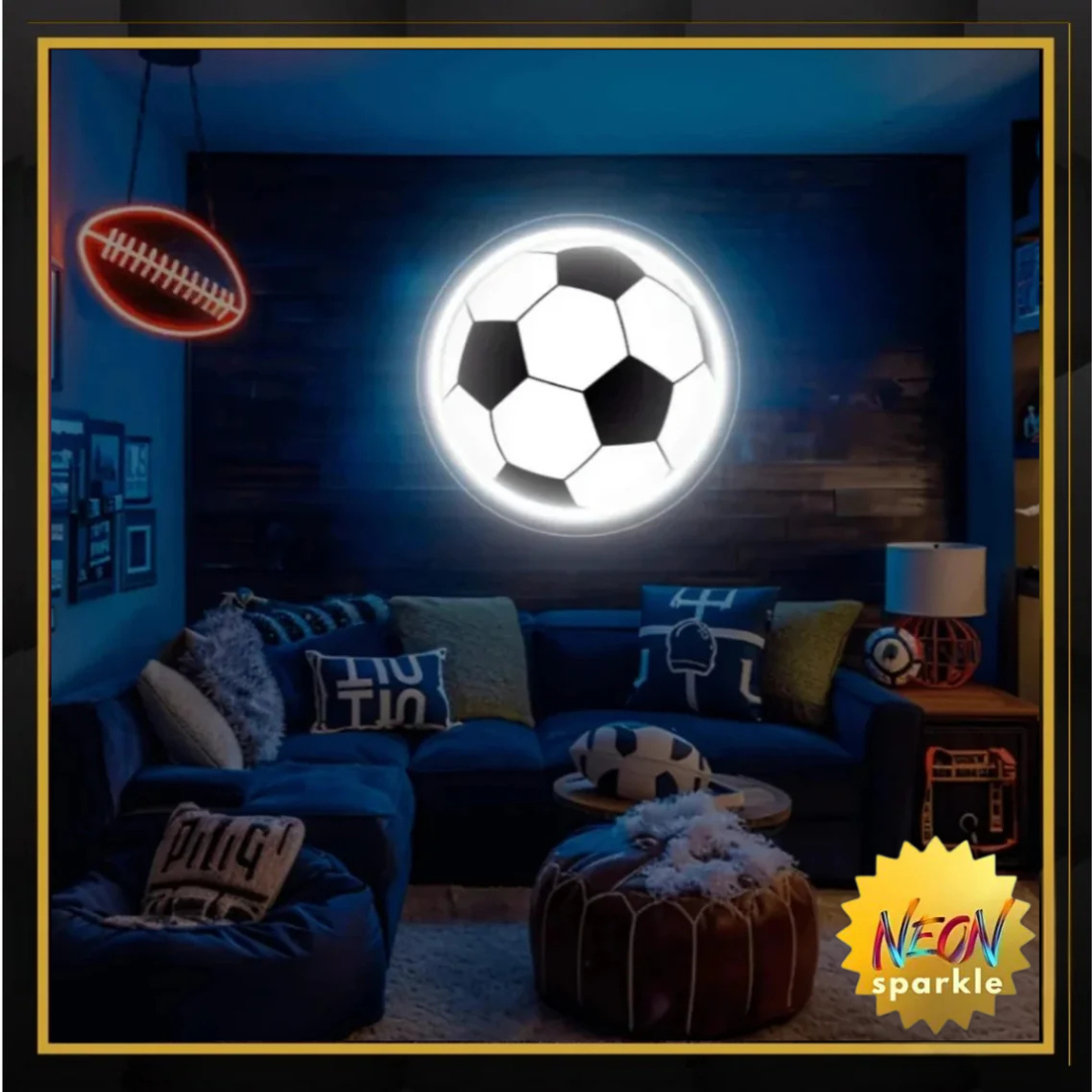 Football UV Neon Sign