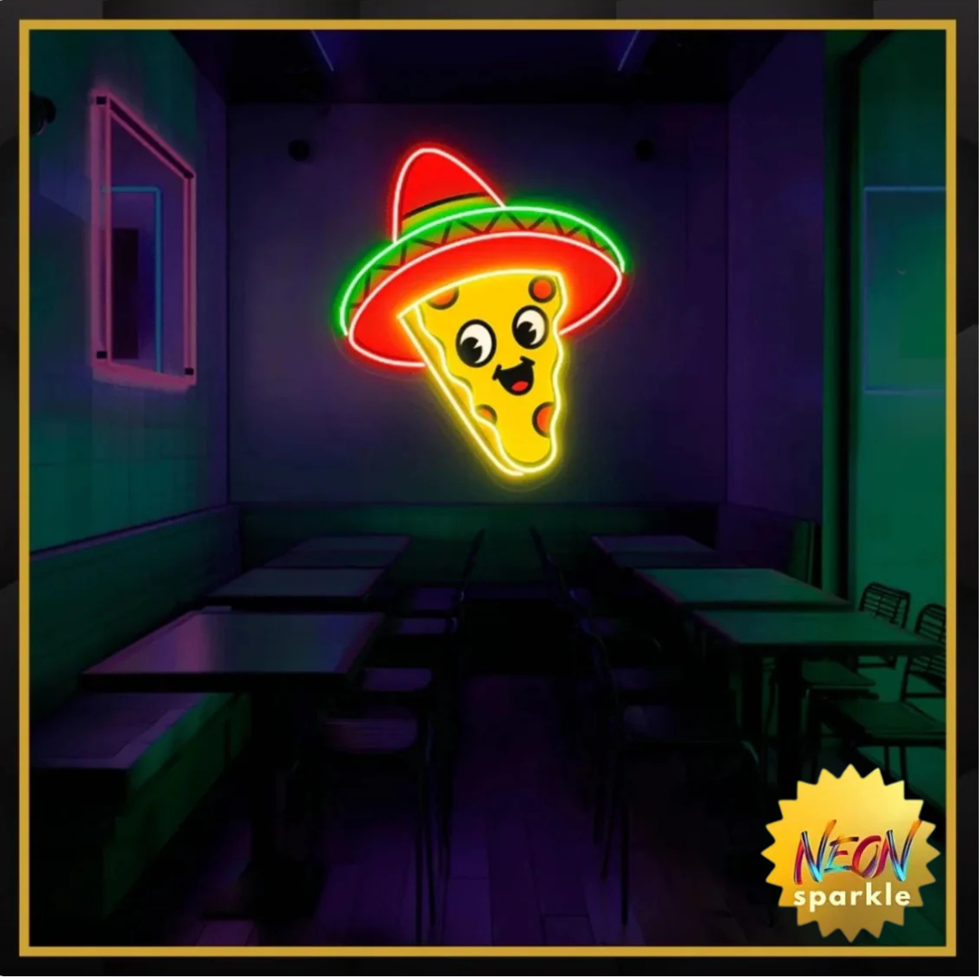 Mexican Mascot UV Neon Sign