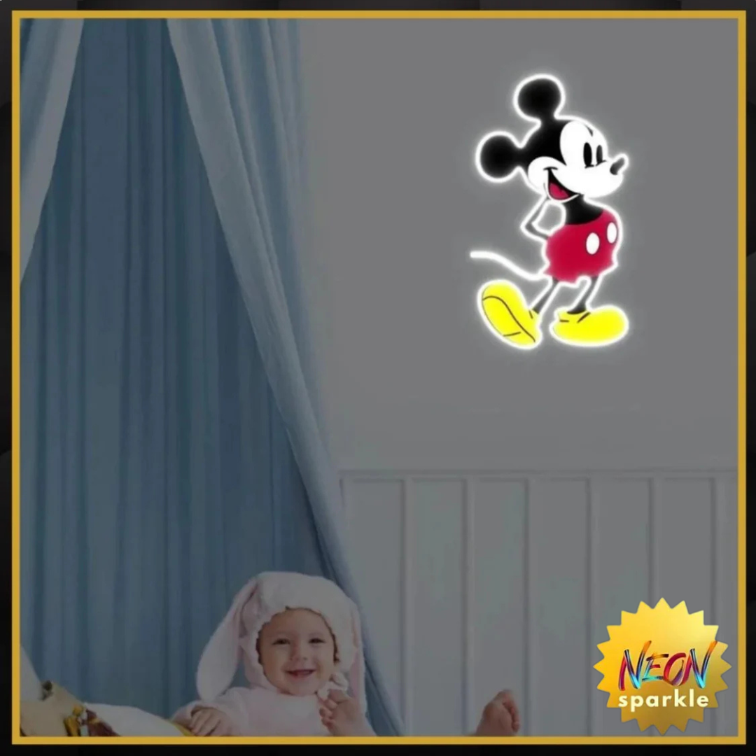 Micky Mouse UV Neon Sign