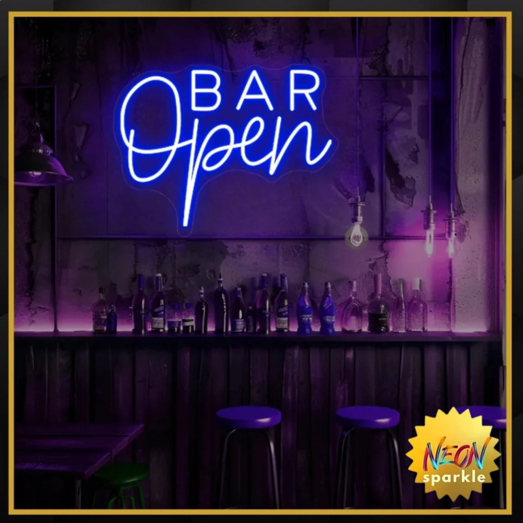 Open Bar Neon Sign