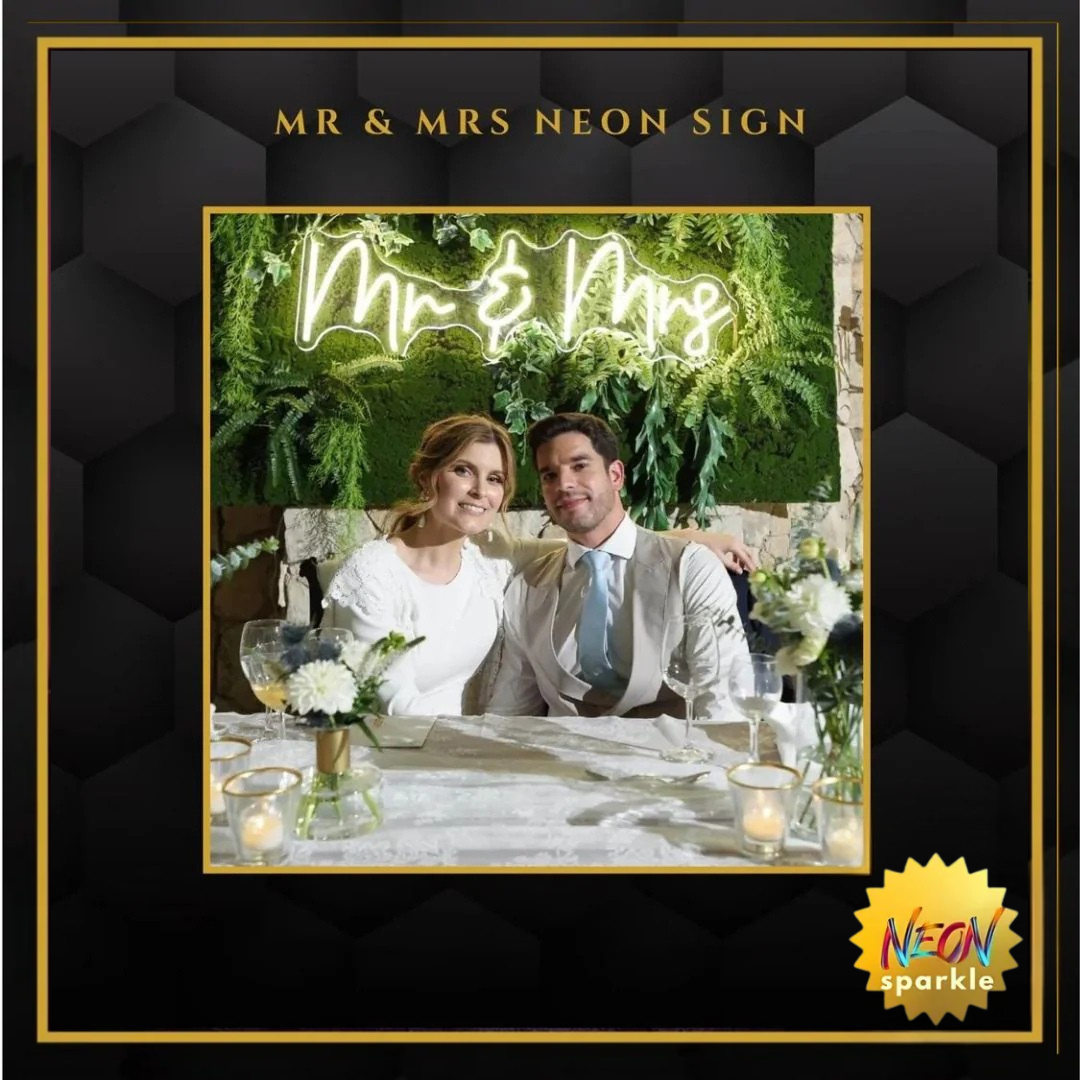 Mr & Mrs Neon Sign