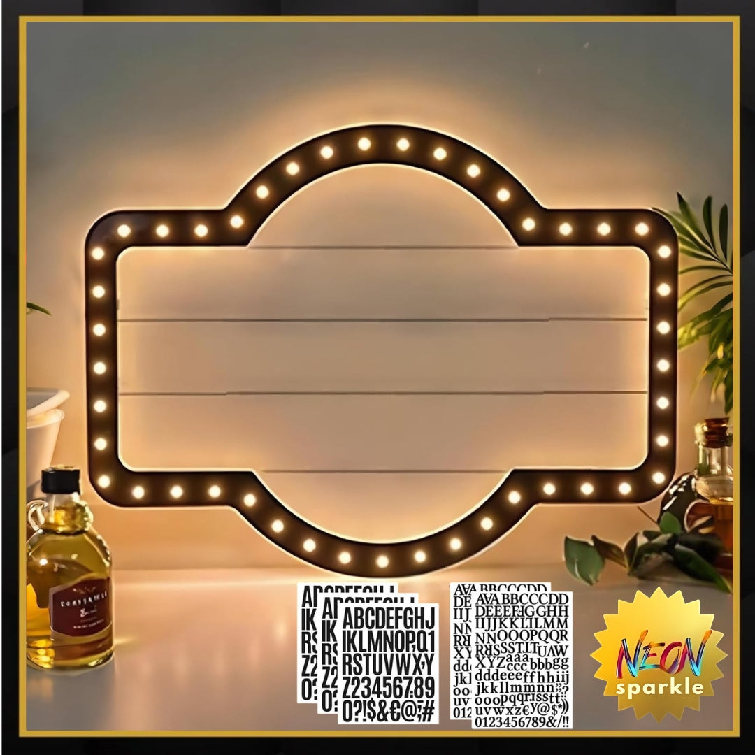 Large Wedding Bottle Service Sign, Personalized Wedding Entrance Props Led Marquee