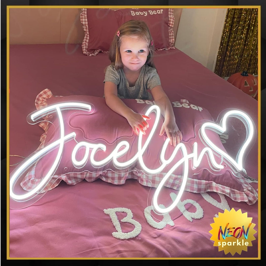 Dimmable Neon Name Sign Personalized for Bedroom, Name Light up Sign for Dorm Wedding Backdrop Birthday Party