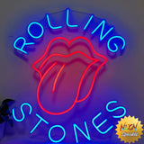 Rolling Stones Neon Sign - Iconic LED Wall Light by Neon Sparkle