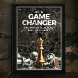 Be a Game Changer Motivational | Inspirational | Neon Frame