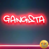 Gangsta Neon Sign – Cool LED Wall Decor Light by Neon Sparkle