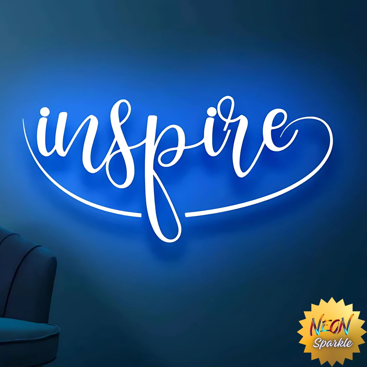 Inspire Neon Sign – Motivational LED Wall Light by Neon Sparkle