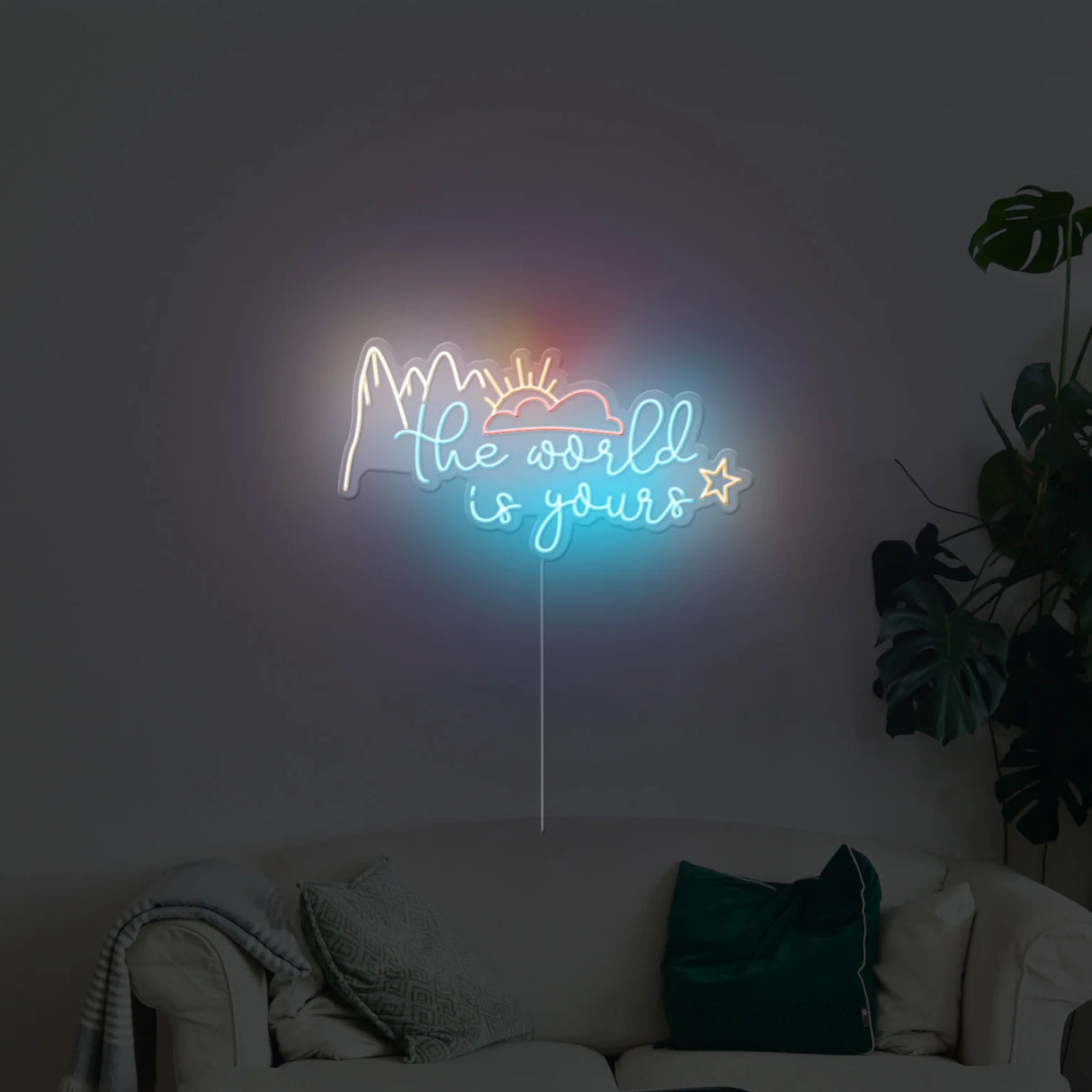 The World Is Yours Neon Sign