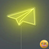 Paper Rocket Neon Sign - Whimsical LED Decor by Neon Sparkle