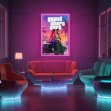 Grand Theft Auto VI UV LED Neon Sign - GTA 6 Wall Decor