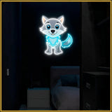 Baby Wolf UV Neon Sign