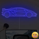 Lamborghini Car Neon Sign - Luxurious LED Auto Decor by Neon Sparkle