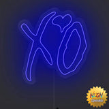 XO Neon Sign – Romantic LED Wall Light Decor by Neon Sparkle