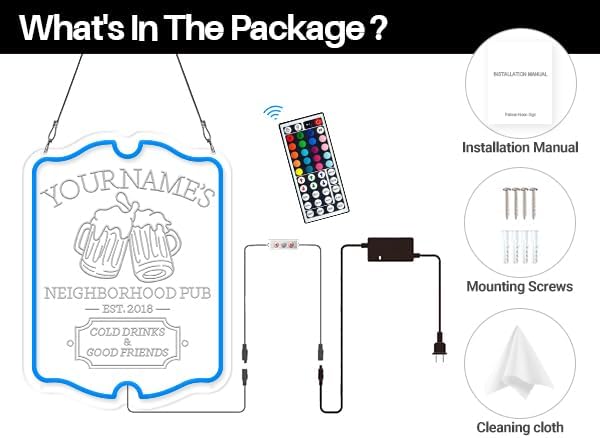 Neon Sign Customizable Home Bar For Man Cave,Custom Led Sign For Personalized Gifts For Father