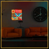 Geometric Shapes UV Neon Sign