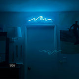 Wave Neon Sign, Wave Light up Wave Night Lamp for Bedroom, USB Power Led Neon Wave Light for Wall Decor