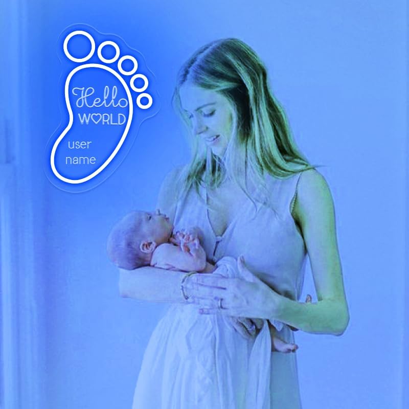 Personalized Nursery Wall Decor - Newborn Gift for Mom, Gender Reveal & Kids Room Decoration