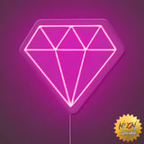 Diamond Neon Sign – Elegant LED Wall Decor Light by Neon Sparkle