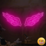 Icy Wings Neon Sign - Cool LED Aesthetic Decor by Neon Sparkle