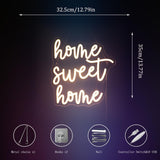 "Home Sweet Home" Neon Sign, Positive Quotes Decorative Neon Lights for Home