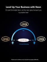 Retro Open Neon Sign,11.8 Inch Open Light up Sign - Cool Neon Light Wall Decor for Home