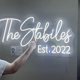 Custom Neon Signs, Handmade Personalised Neon Lights Sign for Wall Decor/Bedroom/Birthday Gift/weddings/events/business logo (40inch, 2LINE)