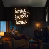 "Home Sweet Home" Neon Sign, Positive Quotes Decorative Neon Lights for Home