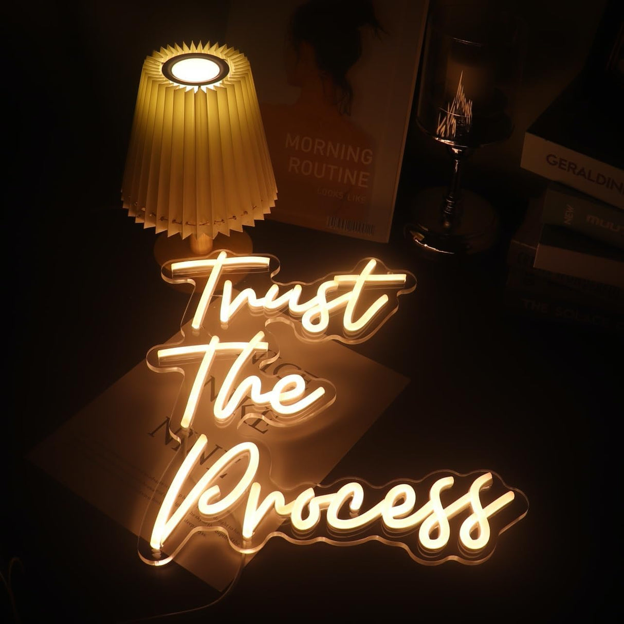 "Trust The Process" LED Neon Sign Word/Letters USB Powered Neon Lights