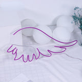 Angel Wings Neon Sign, LED Light Wall Decor Home Bedroom Salon Bar Store Creative Background Decoration