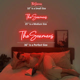 Dimmable Neon Name Sign Personalized for Bedroom, Name Light up Sign for Dorm Wedding Backdrop Birthday Party