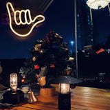 Hand Shape Finger Neon Sign Lights Hanging Decorative Neon Light USB or Battery Operated