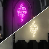Custom Coiled Python LED Wall Art with Engraving, Shatterproof USB-Powered Neon Light for Bedroom,