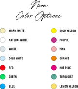 Custom Neon Signs, Handmade Personalised Neon Lights Sign for Wall Decor/Bedroom/Birthday Gift/weddings/events/business logo (20inch, 3LINE)