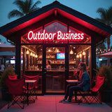 Outdoor Waterproof Neon Sign for Business, Professional Large Custom Outdoor Led Sign with Remote