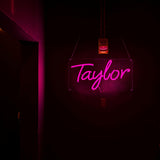 Taylor Neon Sign,15.7 Inch Giant Taylor Light up Sign - Cool Neon Light Wall Decor for Home Karaoke Bar Restaurant Pub Cafe Salon Game Room, USB Powered (15.7 x 8.3 inches, 1Pack)