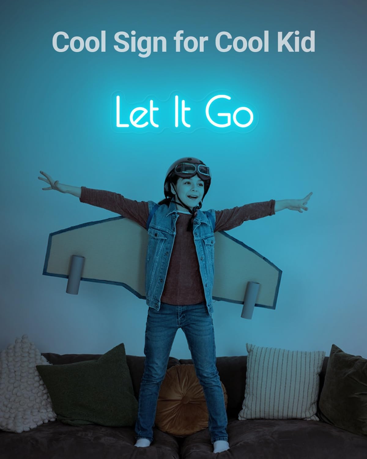 Let it Go Neon Sign for Party Wall Decor LED Sign, USB Powered