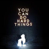 You Can Do Hard Things Wall Hanging Neon Sign, Positive Quotes Decorative Neon Lights