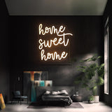 "Home Sweet Home" Neon Sign, Positive Quotes Decorative Neon Lights for Home