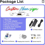 Custom Neon Sign, Custom LED Neon Sign Customizable for Wedding Bar Salon Beauty Business Light Up Name Sign, Personalized Neon Light Suitable for Events Birthday Gifts Decorations