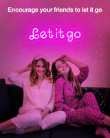 Light, USB Powered 16"x5" Pink LED Motivational Quote Sign For Bar and Bedroom