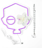 Purple Game Character Neon Signs for Wall Decor Game Logo Neon Lights for Bedroom Led Signs Suitable