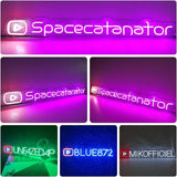 Custom YouTube Neon Sign, Personalized Gamer Tag Led Sign, Handmade YouTube