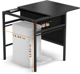 Qmetalart Robot Vacuum Cabinet, Hidden End Side Table, Modern Side Table Storage Cabinet