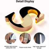 Large Custom Backlit Signage for Business, Handmade 3D Led illuminated Backlit Reverse Channel Letters