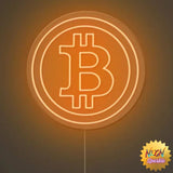 Bitcoin Neon Sign - Bold Cryptocurrency LED Decor by Neon Sparkle