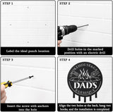 Qmetalart Metal BBQ Sign with Utensil Hangers Smokehouse Wall Art for Outdoor