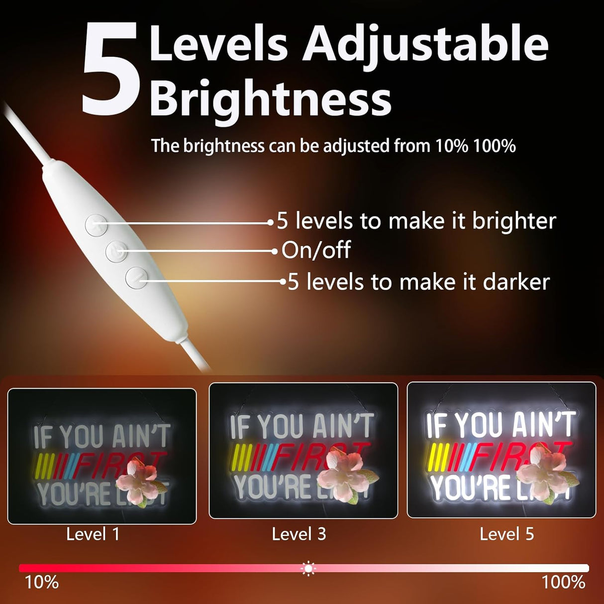 IF You Ain't First,You're Last Neon Sign for Wall LED