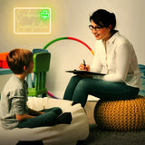 Clover - 13"x18" Warm White Green LED Light for Bedroom Home Office Mental Health Party Decor