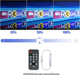 Ugrade Retro Game Ghost Arcade LED Neon Light Sign, Handmade Aesthetic Arcade Night Lamp for Game Room