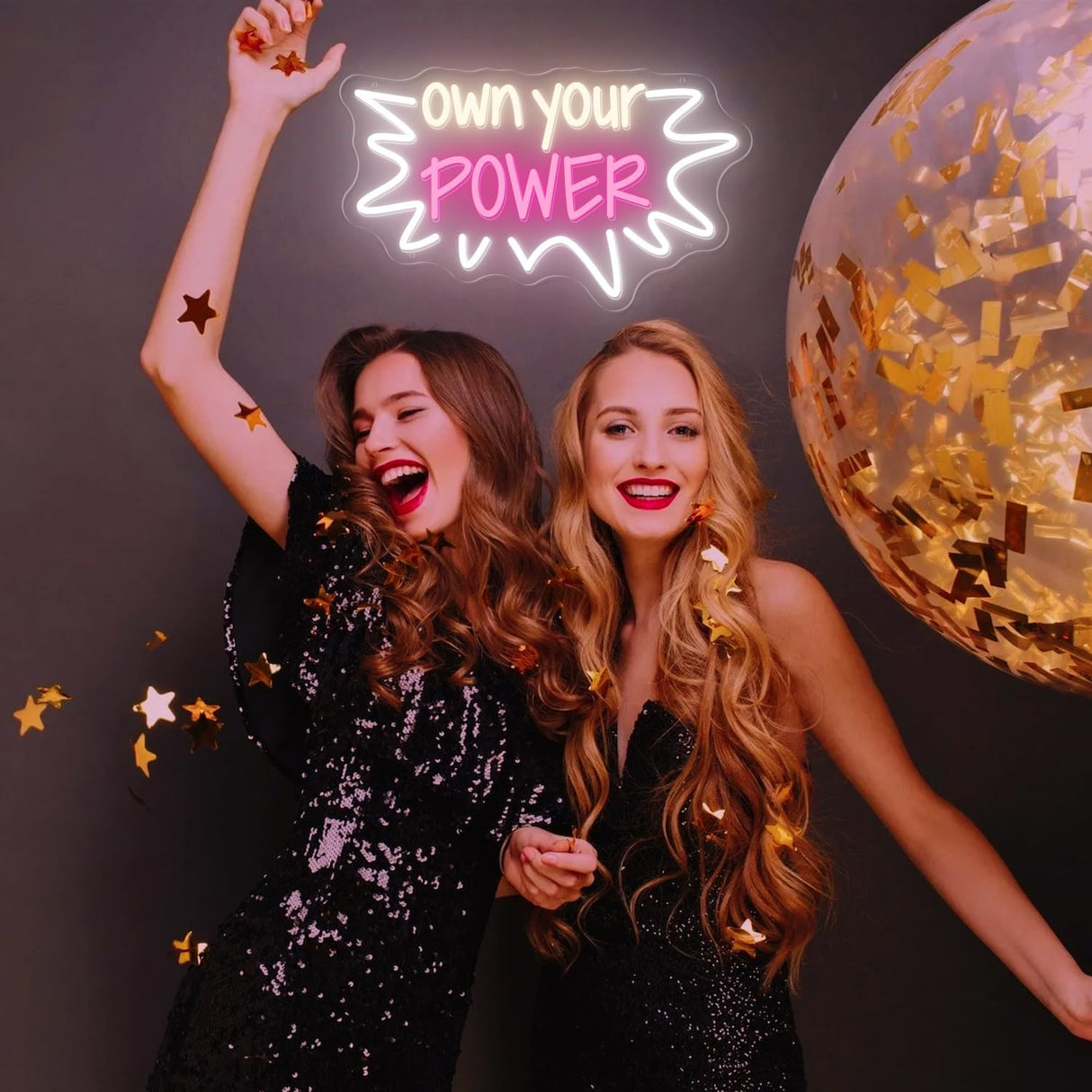 Neon Sign - 15"x9" Warm White Baby Pink LED Light for Bedroom Home Beauty